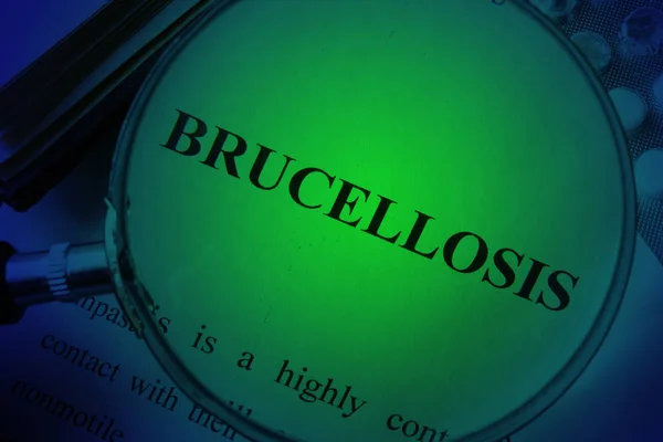 Página con diagnóstico Brucelosis . — Foto de Stock