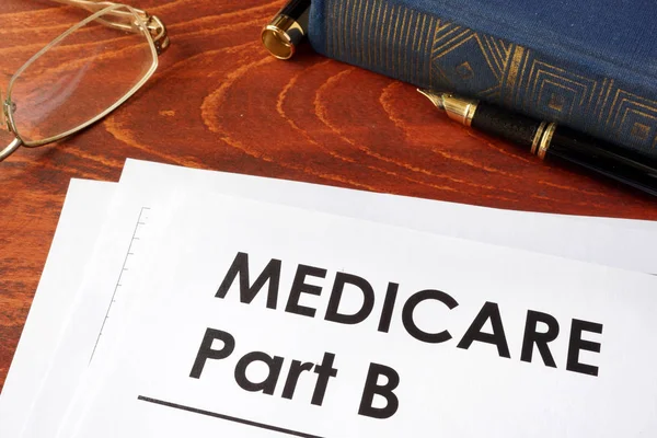 Document with title medicare part b. — Stock Photo, Image