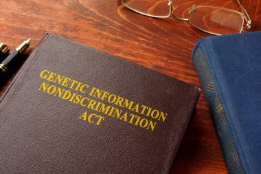 Book with title The Genetic Information Nondiscrimination Act of 2008 (GINA). clipart