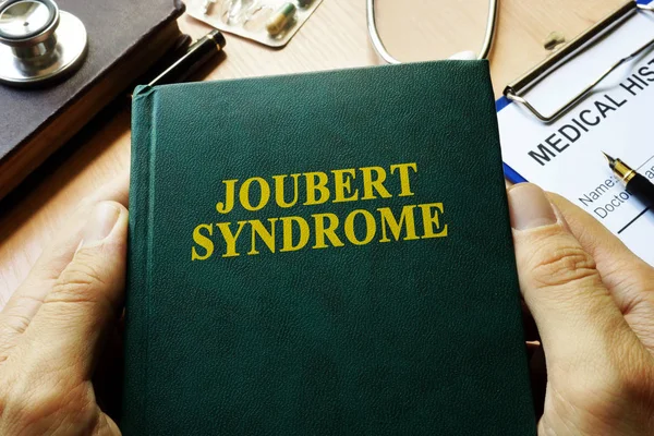 Βιβλίο με τίτλο σύνδρομο Joubert σε έναν πίνακα. — Φωτογραφία Αρχείου