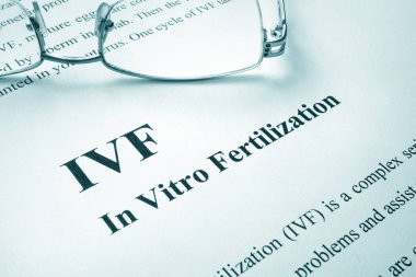 Başlık IVF (ın Vitro fertilizasyon ile belge).
