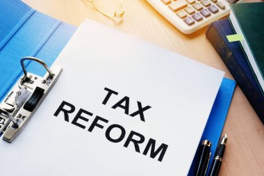 Klasör ve belgeler vergi reformu hakkında.