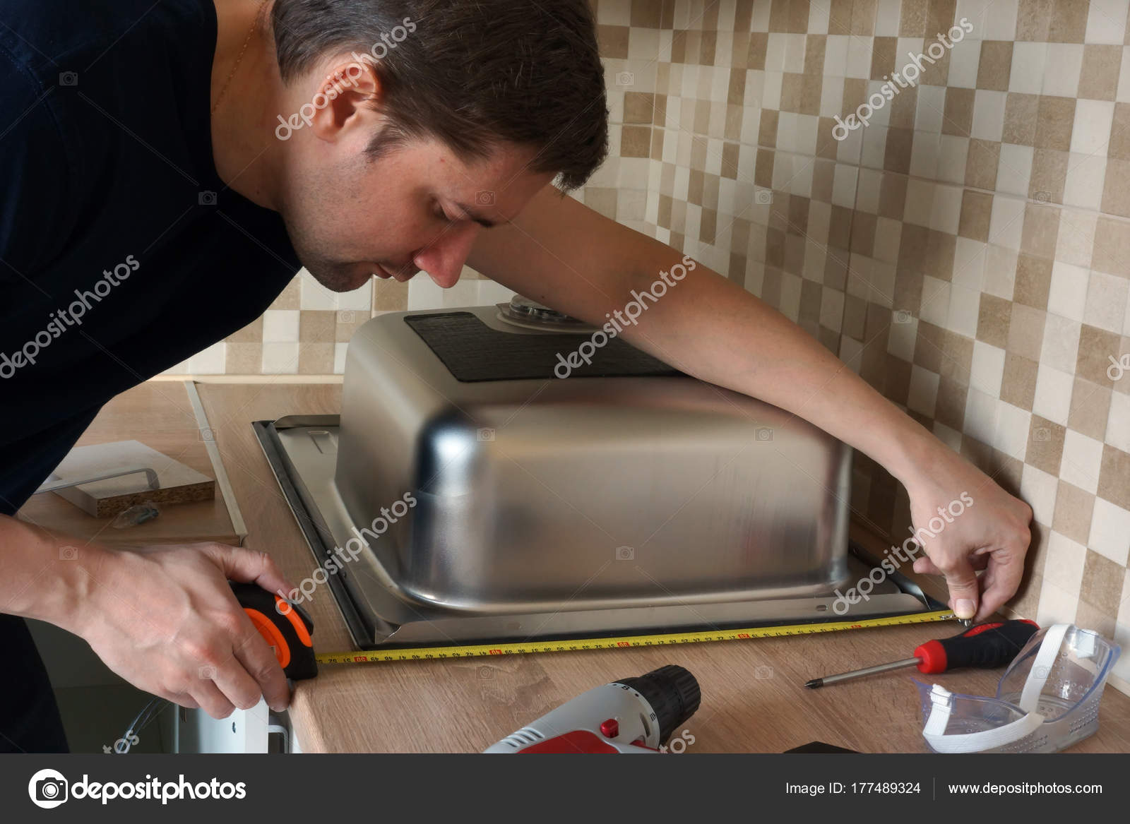 Stainless Steel Kitchen Sink Installation By Man Renovation