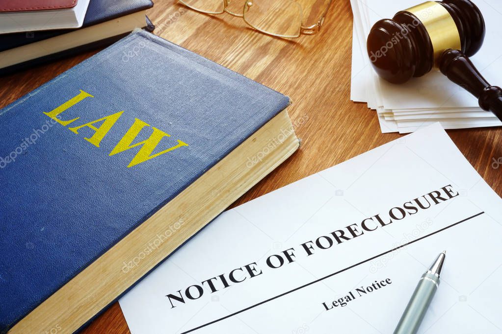 Notice of Foreclosure letter in the court.