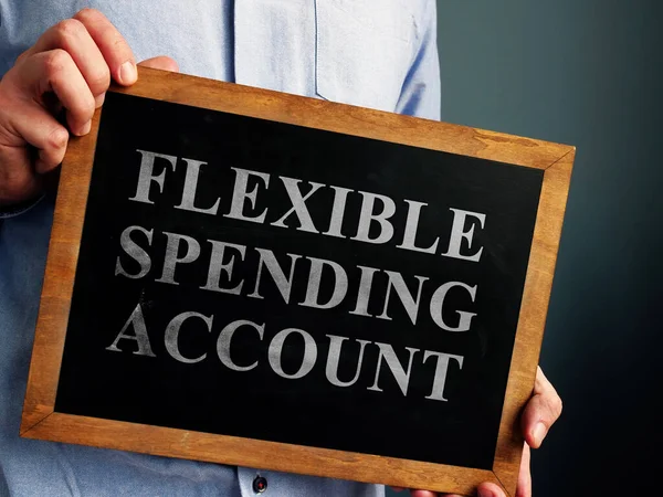 Flexible Spending Account Fsa Sign Blackboard — Stock Photo, Image