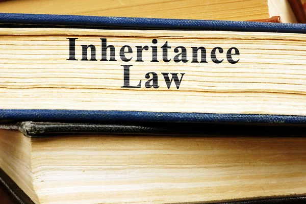 Inheritance Law Stack Books — Stock Photo, Image