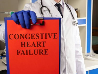 Doktor konjestif kalp yetmezliği teşhisi koydu..