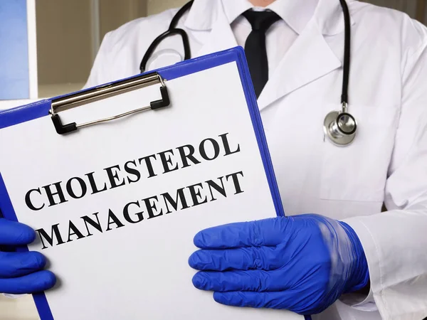 Recommendation Cholesterol Management Prevention Hyperlipidemia — Stock Photo, Image