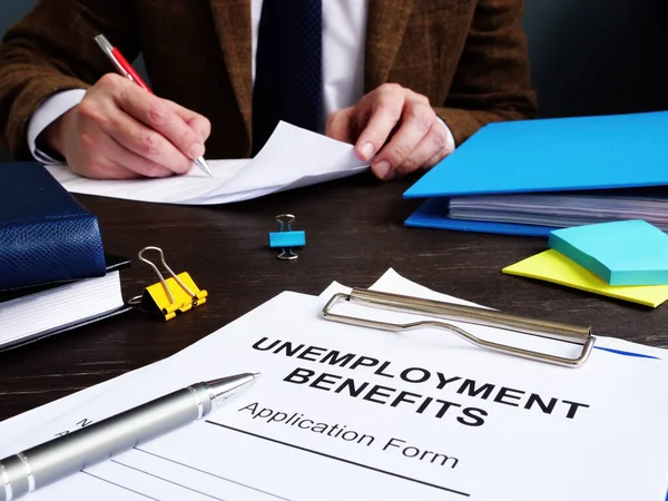 Administrador Prestaciones Desempleo Formulario Vacío —  Fotos de Stock