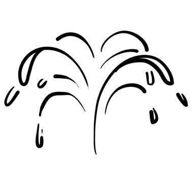 Karalama tarzında havai fişek patlaması çiz