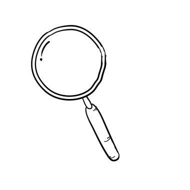 arama simgesi araçları el çizimi biçim vektöründe karalama