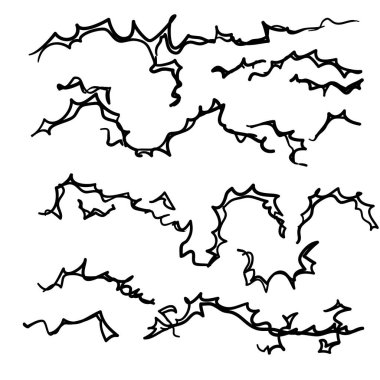 karalama çizgi film manga tarzında elektrik etkisi