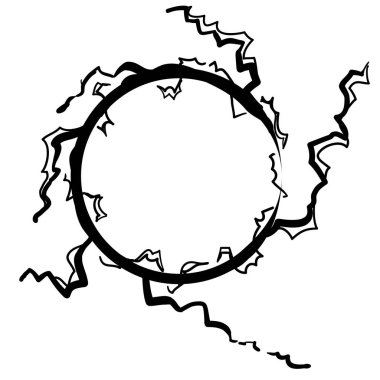 Elektriksel plazma küresi elektrik plazması yıldırım karalaması etrafını sardı