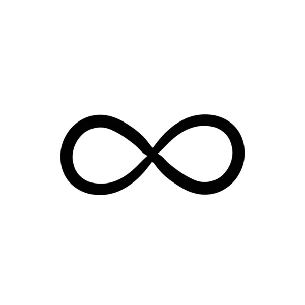Simboli dell'infinito. Eterna, illimitata, infinita, vita logo o tatuaggio concettuale.mano disegnato doodle stile vettore isolato — Vettoriale Stock