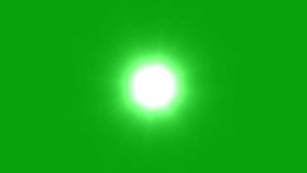 Flicker Flare Green Screen Background — Stock Video