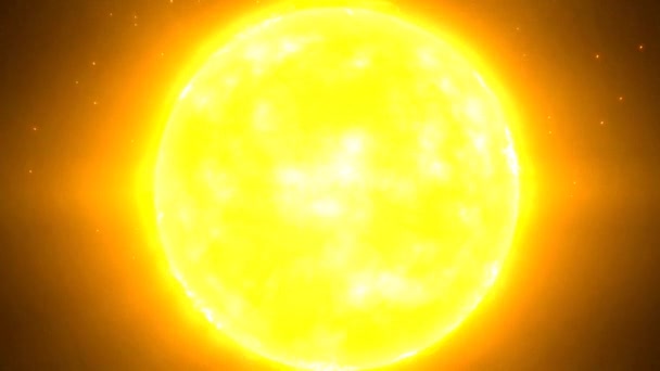 Öffnung Des Brennenden Sonnenvorhangs Mit Grünem Hintergrund — Stockvideo