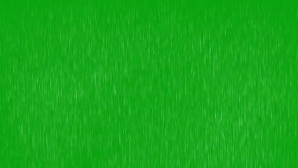 Rainfall Green Screen Background — Stock Video