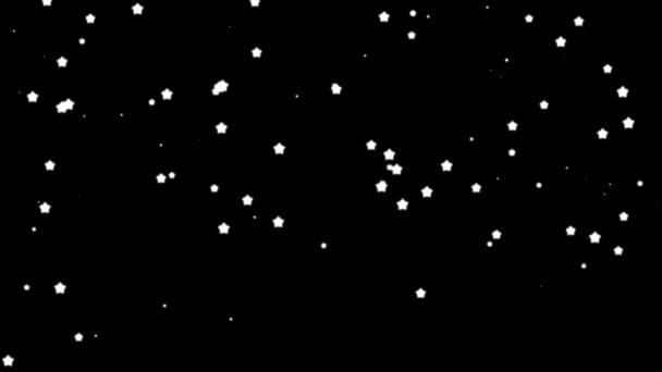 Falling stars with dark background — ストック動画