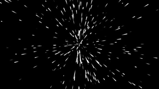 Magiska stjärnor emission med mörk bakgrund — Stockvideo