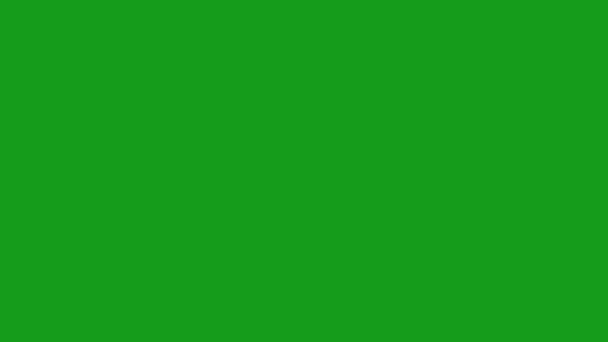 Flying Helicopter Motion Graphics Green Screen Background — Stock Video