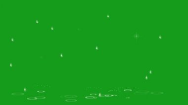 Yeşil ekran arkaplanı 2 olan yağış hareketi grafikleri