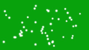 Sihirli ışıklar yeşil ekran arkaplanlı hareket grafikleri