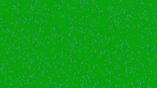 Rainfall Motion Graphics Green Screen Background — Stock Video