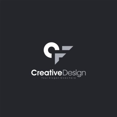 Logo Tasarım Harfi Cf Simgesi Tasarımı Soyut Logo Şablonu Tasarım Vektörü, Amblem, Tasarım Konsepti, Kimlik, logotip veya simge için Yaratıcı Sembol tasarım Vektör Ögesi