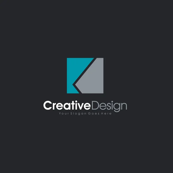 Exclusiva Tipografía Clásica K Letra y V Letra Combinar Logo Emblema Monograma Diseño Creativo — Archivo Imágenes Vectoriales