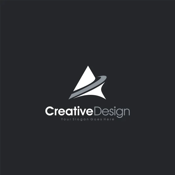 Lettera iniziale A logo vector design template Vettore, emblema, concetto di design, elemento vettoriale di design Creative Symbol per identità, logotipo o icona Design creativo — Vettoriale Stock