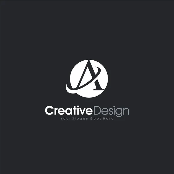 Lettre A Modèle de conception d'icône de logo Élément Design créatif — Image vectorielle