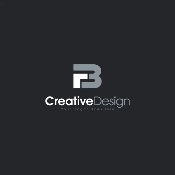 Letra FB diseño del logotipo. Plantilla de diseño de emblema Creative, Premium Minimal. Símbolo del alfabeto gráfico para la identidad empresarial corporativa. Elemento vectorial FB inicial Diseño creativo — Archivo Imágenes Vectoriales