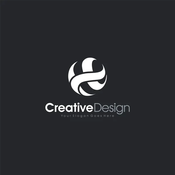 List H logo ikona szablon elementów Creative Design — Wektor stockowy