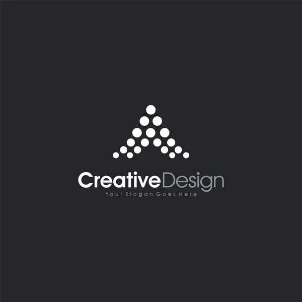 Logo Design letter Een abstract Logo Model Design Vector, Embleem, Design Concept, Creatief Symbool design vector element voor identiteit, logotype of icoon — Stockvector