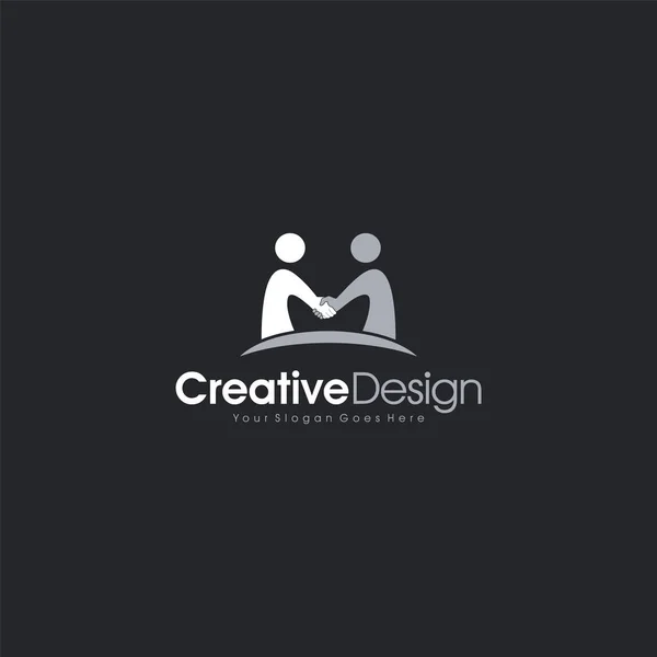 Logo Letter M People Friend Business abstract Logo Template Design Vector, Emblem, Design Concept, Creative Symbol design vector element for identity, logotipo or icon Creative Design — Vettoriale Stock