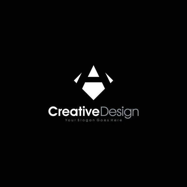 Jednoduché, čisté a elegantní logo s nekonečným znakem Letter A Logo Creative Design — Stockový vektor