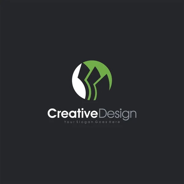 Creative Money Finanças Concept Logo Design Template Dinheiro Contabilidade Vector — Vetor de Stock