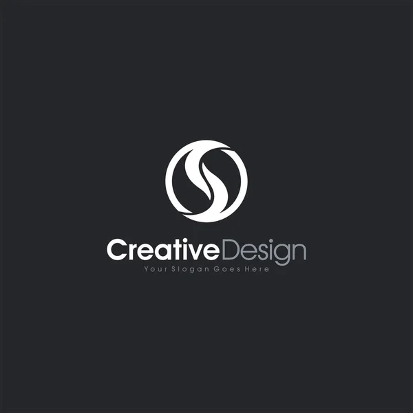 Lettre S initiale Logo Icône Design — Image vectorielle