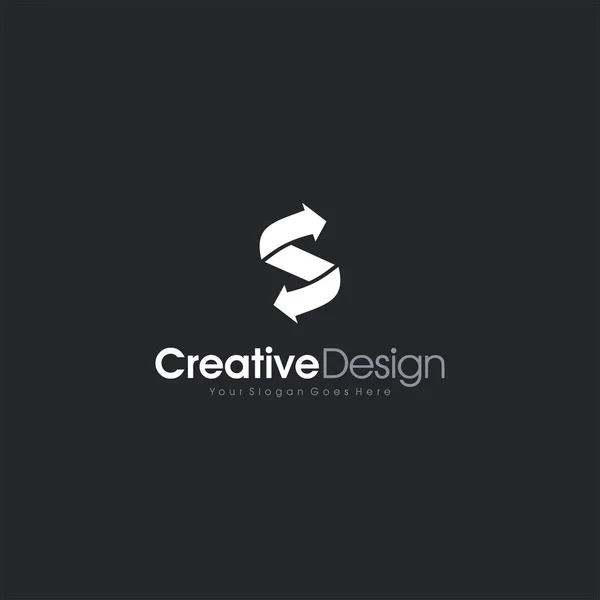 Modelo de design de logotipo de letra S para design pessoal e de empresa — Vetor de Stock