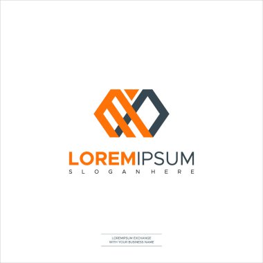 Başlangıç Mn Harf Logosu Simgeleri Simgesi Modern Soyut Şablon Tasarımı
