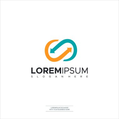 S harfi logo tasarım şablonu elementleri