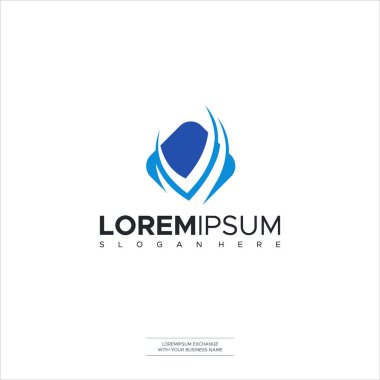 V harfi logo illüstrasyon vektör tasarımı