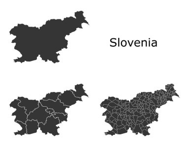 Slovenya haritasında bölgesel bölünme