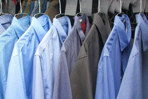 Ironed Shirts Dry Cleaning Hanger — Stock Photo, Image