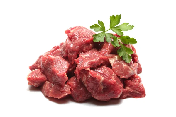Carne Crua Com Especiarias Ervas — Fotografia de Stock