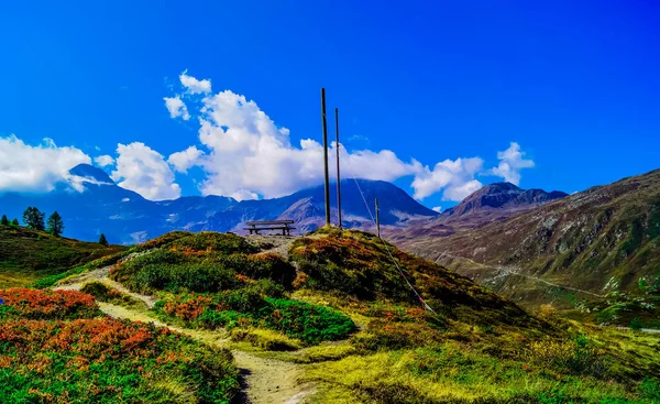 스위스 알프스 사이에 알프스 산맥에는 심플론 알프스 고개가 높이는 005M — 스톡 사진