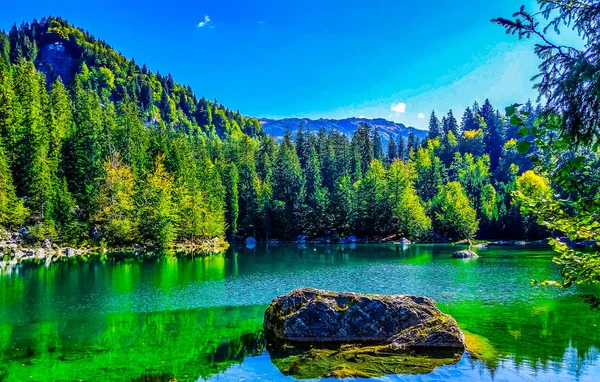 Lac Vert Passy Rhone Alpes França — Fotografia de Stock