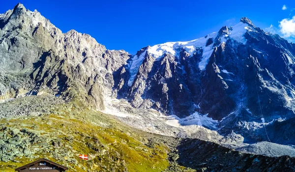 Mont Blanc Een Kristallijn Massief Met Een Hoogte Van 4810 — Stockfoto