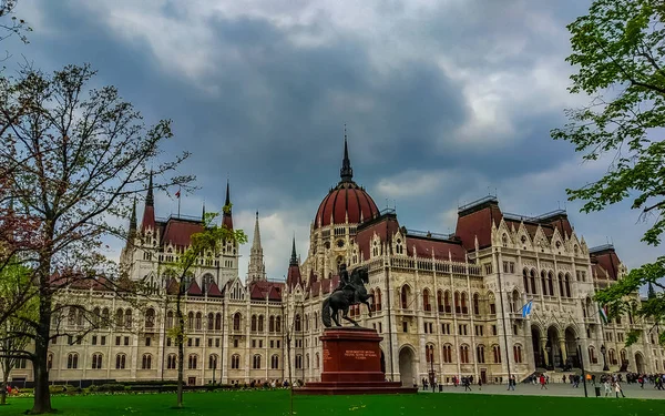 Будапешт Столица Венгрии Местонахождение Парламента — стоковое фото