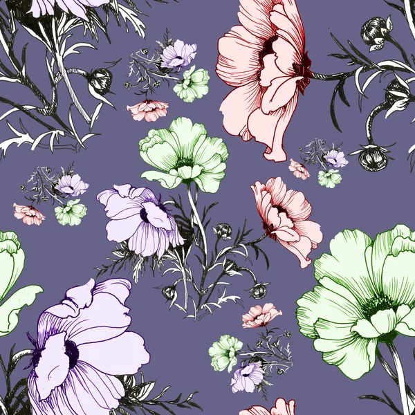 Schöne sommerblühende Blumen — Stockfoto